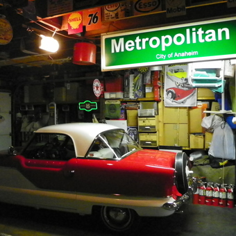 Classic Car Garage with Vintage Signs and Neon Decor - Tony from Anaheim, CA
