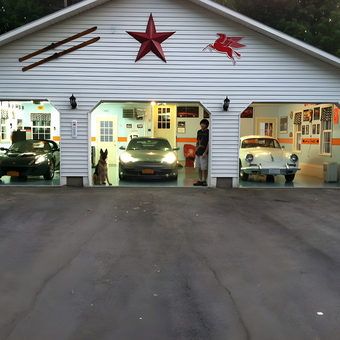 Classic Car Garage with Decor and Memorabilia - Mike from Canton, NY