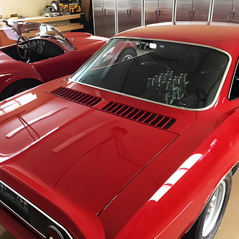 Classic Red Cars and Metal Storage Cabinets - Paul from Lecanto, FL
