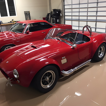Classic Red Sports Cars in Clean Garage - Paul from Lecanto, FL