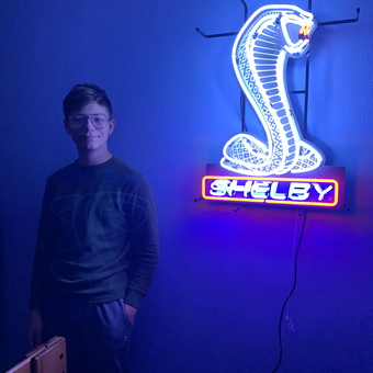 Shelby Cobra Neon Garage Wall Sign Display - Sharon from Westminster, CO