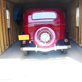 Classic Car Storage in Wood Frame Garage - Richard from Bloomfield, NY