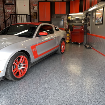 Custom Garage with Epoxy Floor and Cabinets - Jim from Okotoks Canada