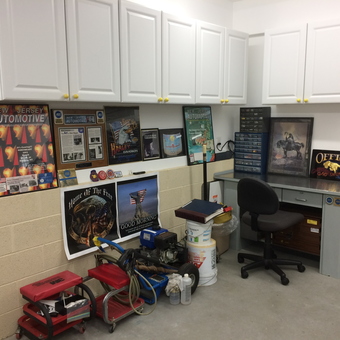 Organized Garage Workspace with Cabinets and Decor - MAC from Haskell, NJ