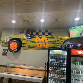 Racing Car Wall Art and Collectibles Display - Angela from Bells, TX