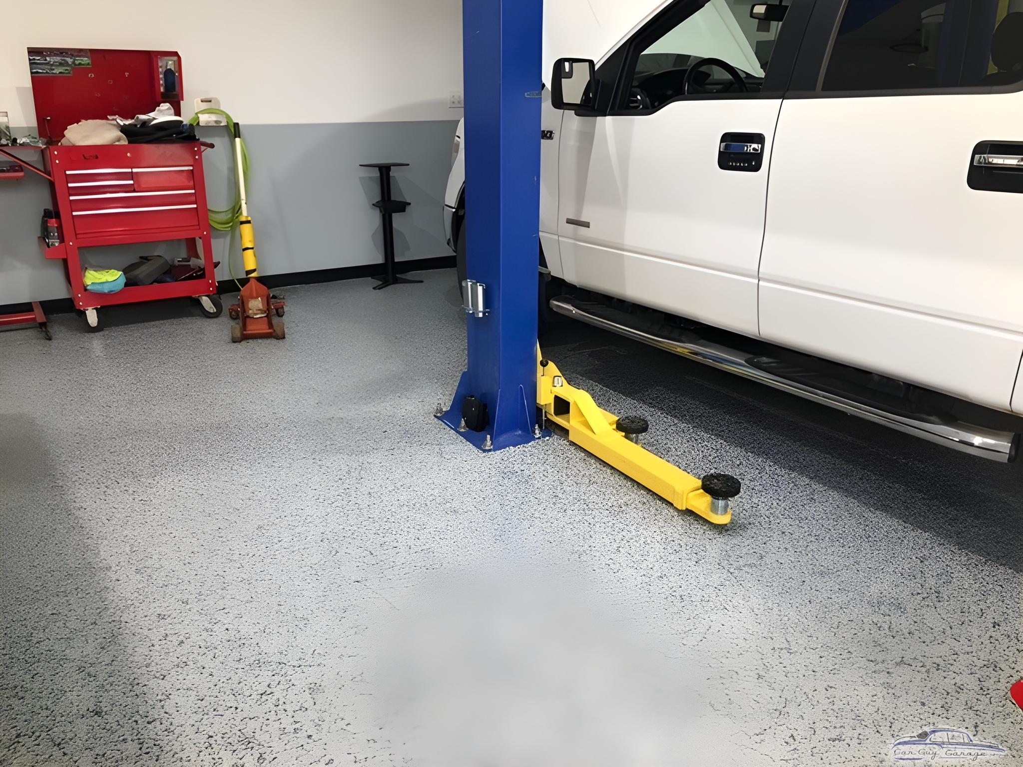Epoxy Garage Floor, Tool Chest, Car Lift - team15racing