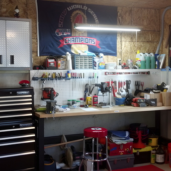 Organized Garage With Tool Chest, Workbench, and Storage - Timothy from Adams, MA