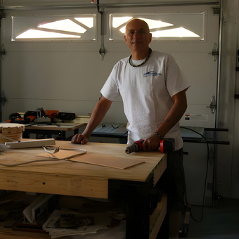 Organized garage workspace with tools and workbench - Thad from Uniontown, PA