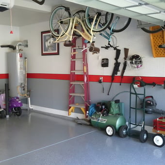 Organized Garage with Bikes, Tools, and Storage - Patrick from Concord, NC