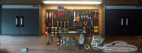 Ernie from Davenport, FL showing Pegboard, Slatwall, and Accessories