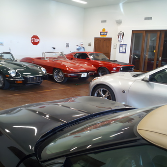 Classic and Modern Cars with Garage Decor - Fred from Tucson, AZ