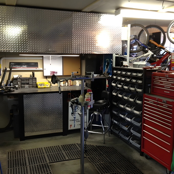 Organized Garage with Diamond Plate Cabinets and Tool Chests - Regan from Alberta, Canada