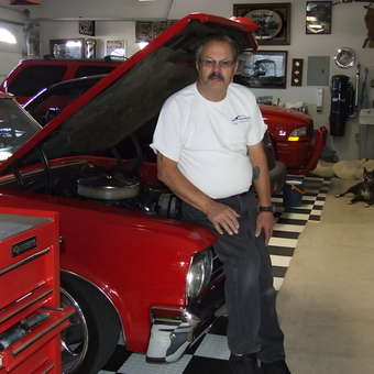 Classic Car Garage with Red Tool Chest - Rich from Minden, NV