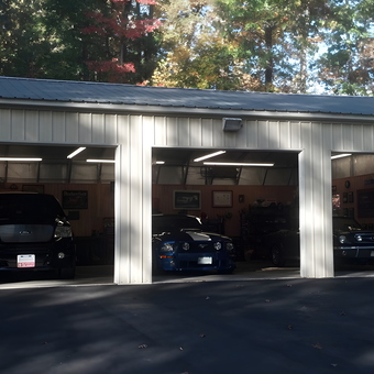 Three Car Garage with Metal Siding and Classic Cars - Mac from Blackstone, VA