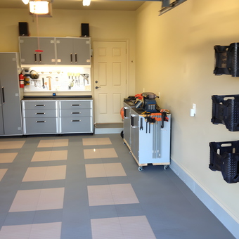 Organized Garage with Cabinets and Wall Storage - Robert from Edmond, OK