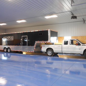 Spacious Garage With Enclosed Trailer and Truck - Dan & Jan from Clifton Hill, MO
