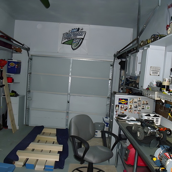 Organized garage with workbench and tools - Rick from Virginia Beach, VA