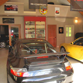 Luxury Garage with Sports Cars and Display Case - Doug from Redmond, WA