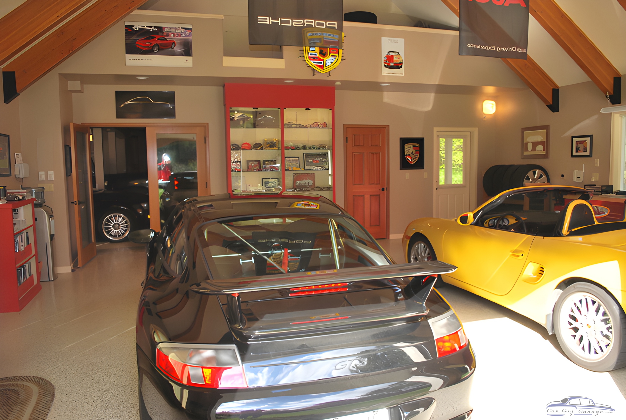 Luxury Garage with Sports Cars and Display Case - Doug from Redmond, WA