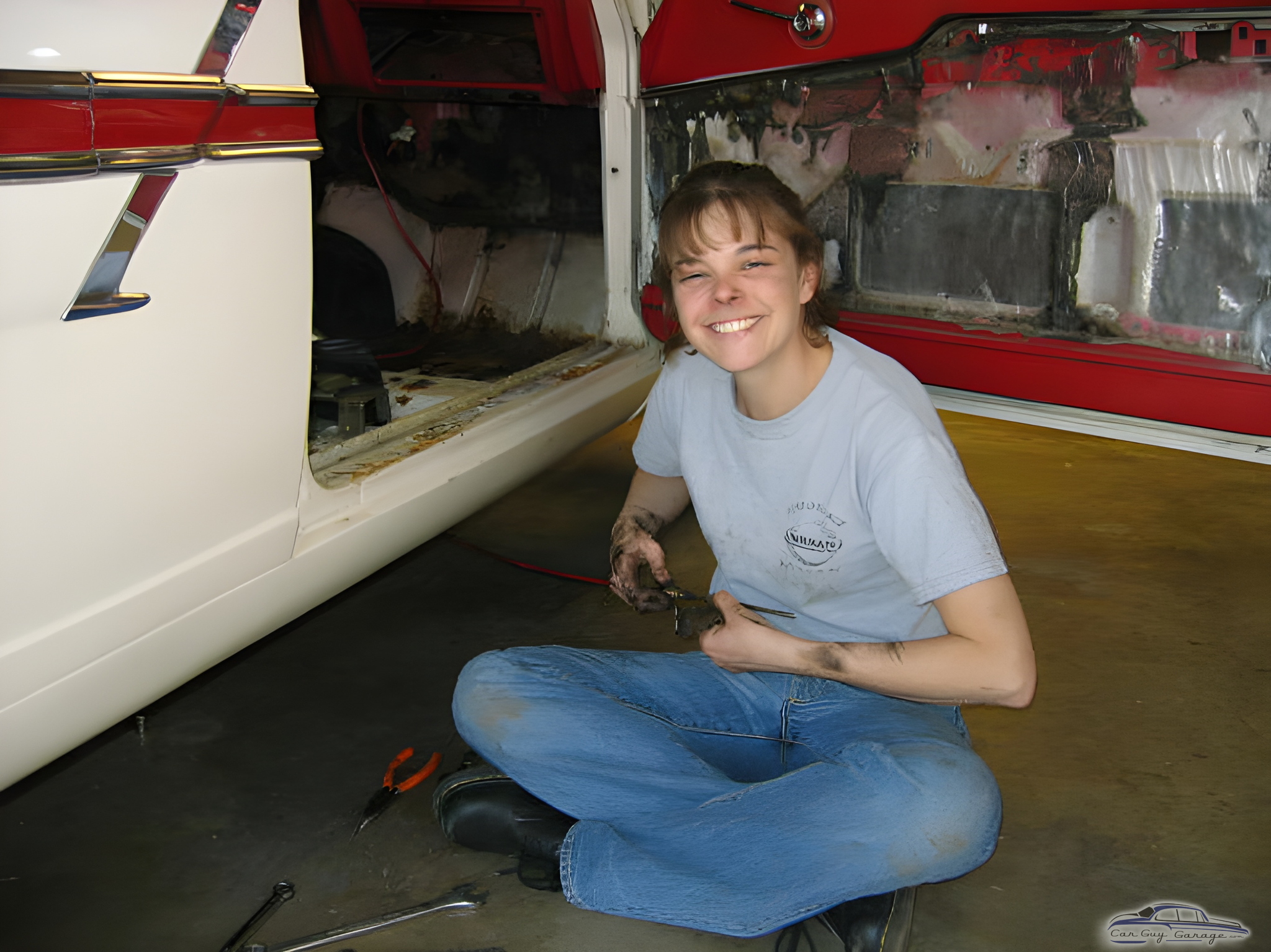 Classic Car Restoration with Hand Tools - Jenny from Covina, CA