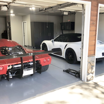 Luxury Sports Cars and Garage Cabinets - Stables from Visalia, CA