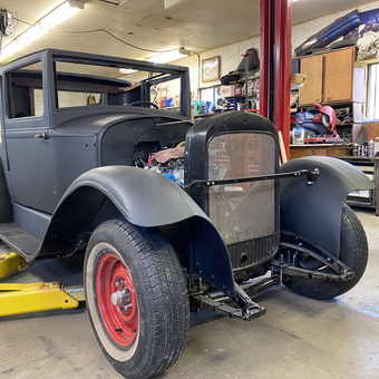 Classic Car Restoration in Garage with Tools - Don from Tenino