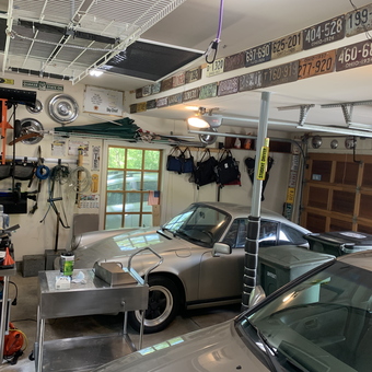 Organized Garage with Classic Car and Wall Storage - Bennett from New Albany, OH
