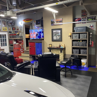 Garage Man Cave with Tool Storage and Decor - Brent from Clarkston, MI