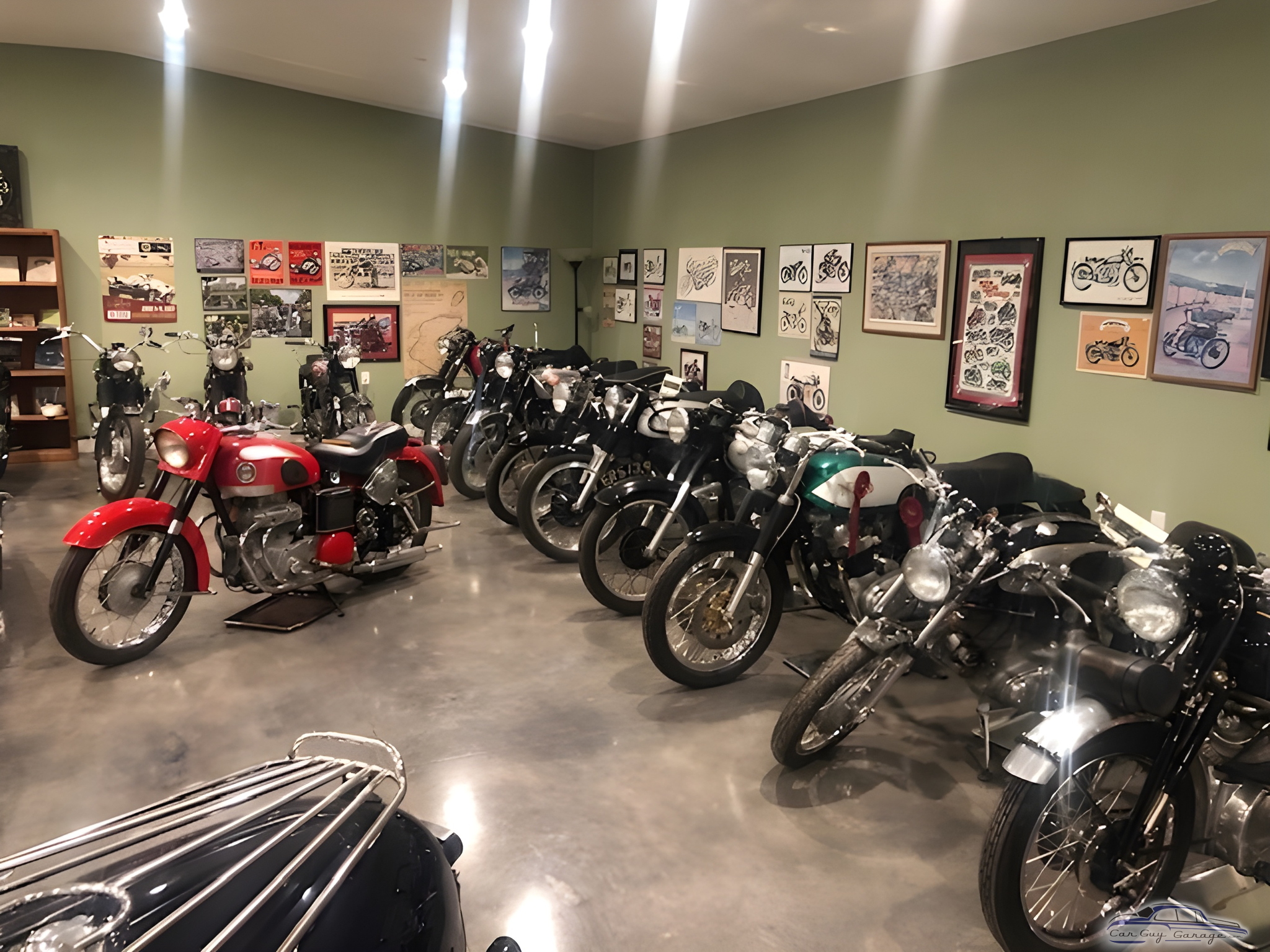 Classic Motorcycle Collection with Wall Art Display - Jason from Arroyo Grande, CA