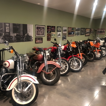 Classic Motorcycle Collection with Wall Art Display - Jason from Arroyo Grande, CA