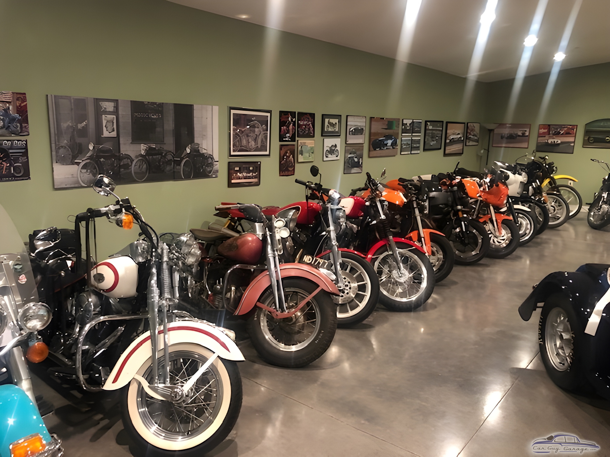 Classic Motorcycle Collection with Wall Art Display - Jason from Arroyo Grande, CA