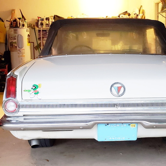 Classic Plymouth Convertible and Red Truck in Garage - stinky from Port Orange, FL