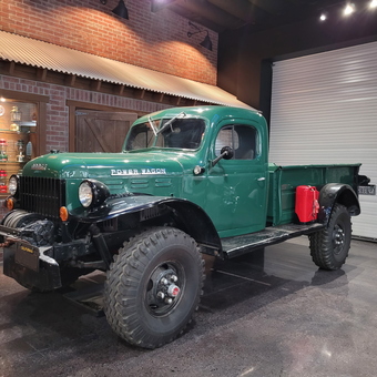 Classic Green Power Wagon Truck and Lantern Display - Jack from Temecula, CA