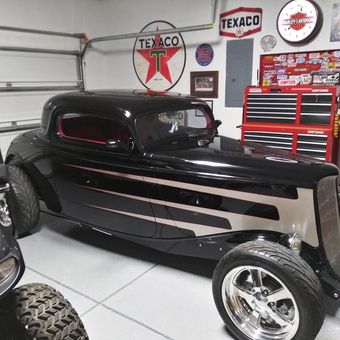 Classic Hot Rod, Texaco Signs, Tool Chests in Garage - Tony from Surfside Bch., SC