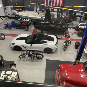 Garage with Cars, Motorcycles, Helicopters, and Tools - Dave from Post Falls