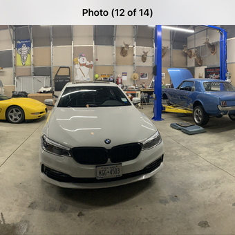 Organized garage with car lift, compressor, and classic cars - Kenneth from Schuylerville, NY