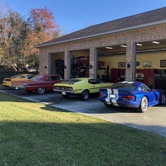 Classic and Modern Cars in Spacious Brick Garage - Don from Baytown, TX