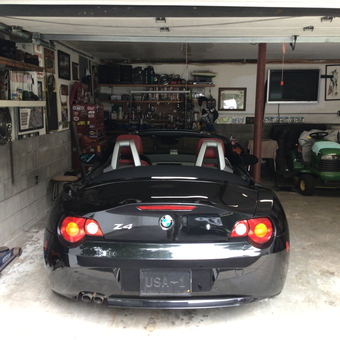 Organized Garage with BMW Z4 and Tools - William from Monroe, NY
