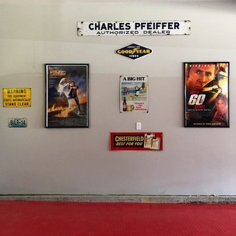Vintage Signs and Movie Posters Garage Decor - Geo Garage from Wentzville, MO