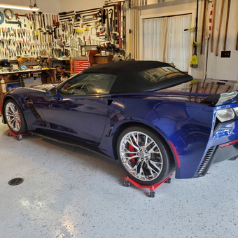 Organized Garage with Corvette, Tool Wall, and Dollies - Jim from Grand Haven, MI
