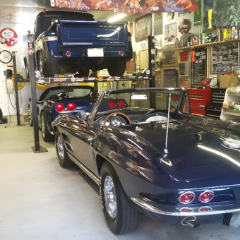 Classic Car Garage with Lift and Tool Storage - Todd from Conklin, MI