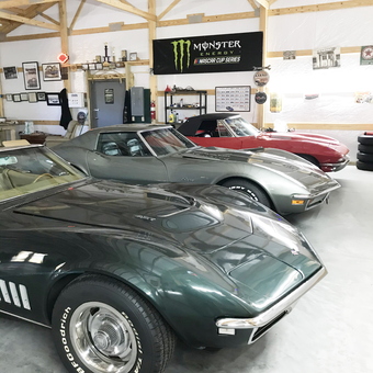 Classic Corvette Display with Garage Decor - Ty from Seneca, SC