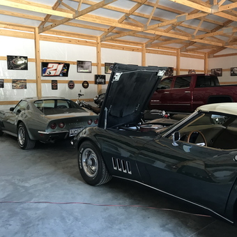 Classic Car Garage with Wall Decor and Trucks - Ty from Seneca, SC