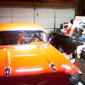 Classic Orange Car in Organized Garage - Craig from Wichita, KS