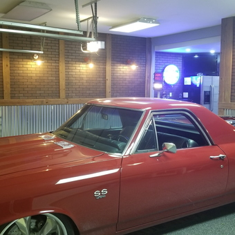 Classic Car Garage With Brick Walls and Neon Sign - Thom from Surprise, AZ