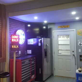 Garage with Neon Signs, Tool Chest, and Route 66 Decor - Thom from Surprise, AZ