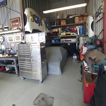 Organized garage with tool chest and workbenches - Chuck from Pleasant Hill, CA