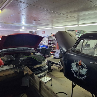 Classic Car Project Garage with Tools and Lighting - Zeek from Woodward, OK