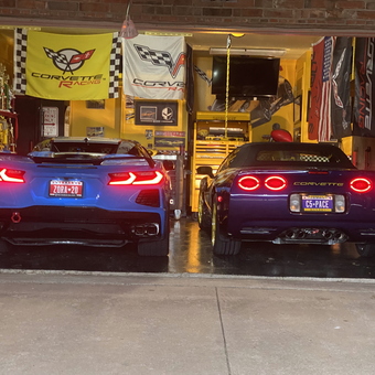 Corvette Garage With Racing Decor and Tool Storage - Tweety from Lewisville, TX