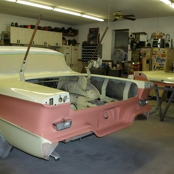 Classic Car Restoration Garage With Tools And Cabinets - William from Birmingham, AL